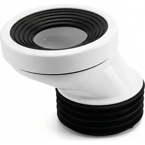 Connecteur de Cuvette de WC Décalé 50 mm, Accordement pour WC à Sortie Verticale (1/4)