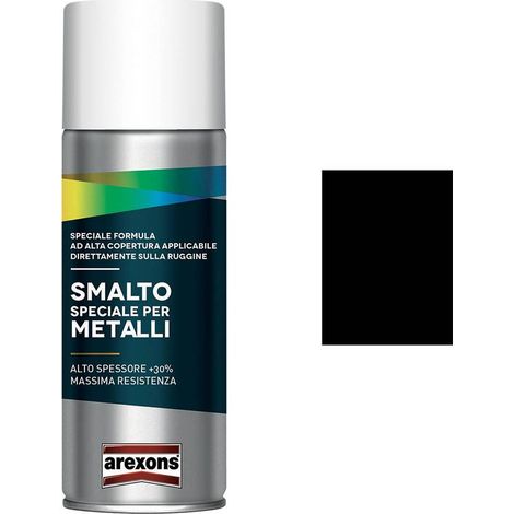 SMALTO SPRAY SPECIALE METALLI ml. 400 - nero intenso brillante