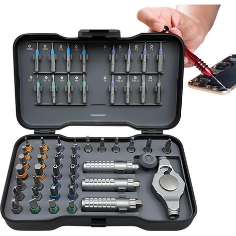 Ensemble de tournevis à cliquet magnétique – Outil de réparation de précision magnétique portable – Jeu de clés Allen à cliquet – pour montres, lunettes de , lunettes, vélo, ordinateur (1/5)
