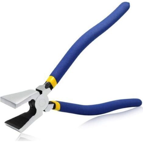Pince à verre - Outil robuste pour casser le vitrail, idéal pour les travaux de carrelage et de mosaïque - 1 pièce, bleue (1/4)
