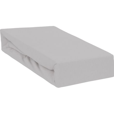 Lenzuolo in cotone per culla 120x60 cm, grigio (1/5)