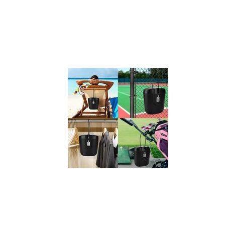 Coffre-fort portable avec serrure à combinaison – Coffre-fort de voyage – Plastique – Noir – (1/4)