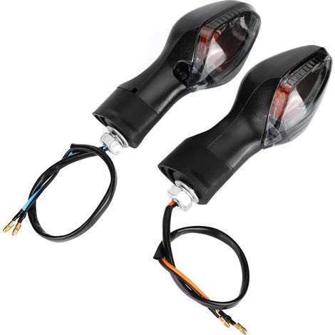 Intermitente, Alta calidad, Rendimiento, Forma elegante, Instalación, Seguridad vial Izquierda Derecha, Accesorios para motocicleta CRF250L (negro hollín). (1/5)