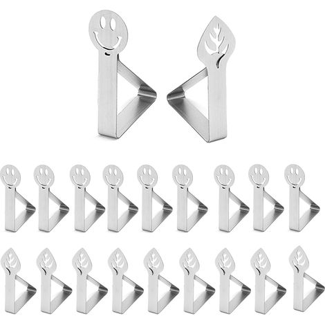 CCYKXA Tablecloth Clips Outdoor Tablecloth Clips, 20 Pieces Outdoor Tablecloth Clips Suitable for Garden Dining Table Restaurant Family Dining Table (1/4)