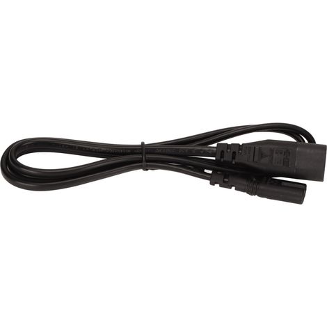 Câble d'alimentation IEC 320 C8 vers C7 1 mètre 1500W résistant à la chaleur pour lampes de bureau (1/5)