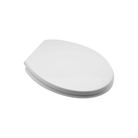 Abattant WC universel 43-45,5x37 cm avec charnie'res re'glables entraxe 13,5-18,5 cm abattant WC blanc en fonte de bois