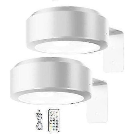 Wall-mounted Wireless Picture Light with Remote Control Dimmable Battery Operated Adjustable 13-Color RGB Painting Light (1/5)