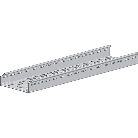 Rs Pro – Chemin de câbles en acier galvanisé Sendzimir 3m x 150mm x 60mm – Lot de 4 – Protection contre la corrosion – Pour chantiers humides
