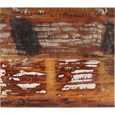 Plateau de table - Parfait pour Table à Manger, Cuisine ou Bureau rectangulaire 70x80 cm 15-16 mm Bois récupéré Chic-502516 (1/5)