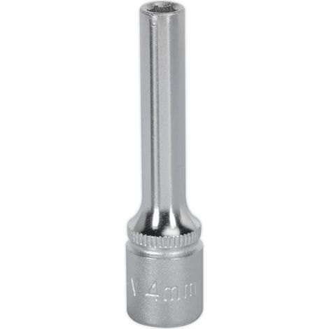 Sealey S1404D Premier Deep Socket 1/4""Sq Drive 4mm (1/2)