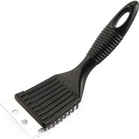 Brosse À Barbecue - Acier Inoxydable 201 - Grattoir Intégré - Compatible Tous Types De Barbecues - 20,5 Cm - 1 Pièce (1/4)
