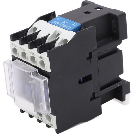 Contacteur AC 220V renforcé, contacts épaissis, haute conductivité et sensibilité, normalement ouvert pour usage industriel en usine. (1/5)