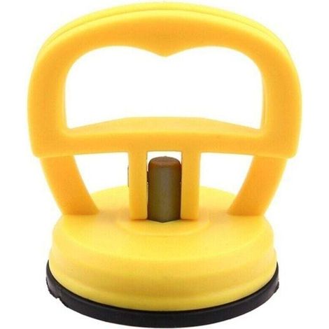 Jaune 58mm voiture indentation réparation extracteur force traction ventouse carrosserie panneau de réparation téléphone portable outil de montage d'écran (1/4)