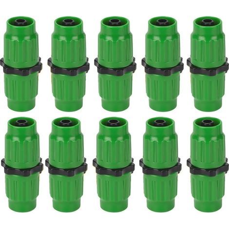 Kit de réparation de tuyau d'arrosage extensible, connecteurs pour tuyau d'arrosage extensible femelle mâle kit de réparation (10 pièces) (1/5)