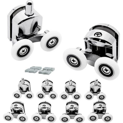 Ruhhy Kit de ruedas para ducha cromo 8 piezas (1/5)