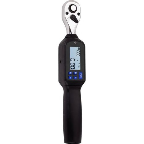 Clé dynamométrique numérique portable ES3-060AN 3/8" avec grand écran rétroéclairé, alarme sonore LED, mesure des pics en temps réel, quatre unités de mesure, multifonctionnelle et pratique. (1/5)