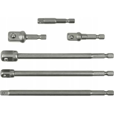 Kpl. adattatore per naso HEX 1/4"" 3/8"" 1/2"" 6el.