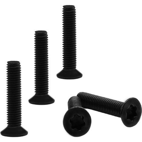 10 Pièces Vis à Tête Fraisée Torx en Titane M3, Boulon a Tête Plate ISO14581 Petites Vis à Métaux Entièrement Filetées, Vis Boulons de Fixations pour Meubles Domicile (1/5)