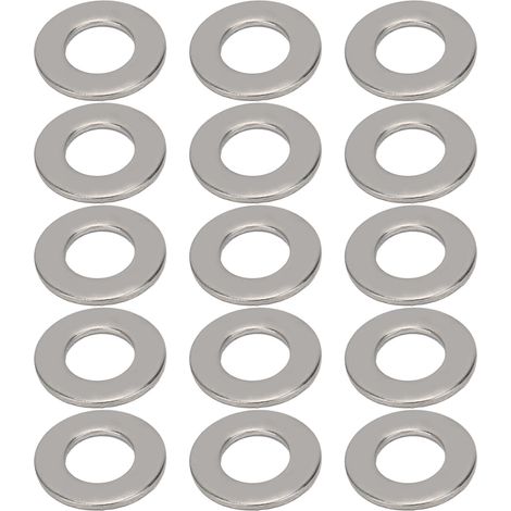Rondelle plate M8 en inox 304, lot de 1000 pièces, joint de fixation, accessoires de quincaillerie, vis et boulons (1/5)