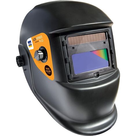 GYS – Masque de soudeur LCD VENUS 9/13 G TRUE COLOR – Protection UV et infrarouge – Énergie solaire – Temps de réaction 0,15 ms