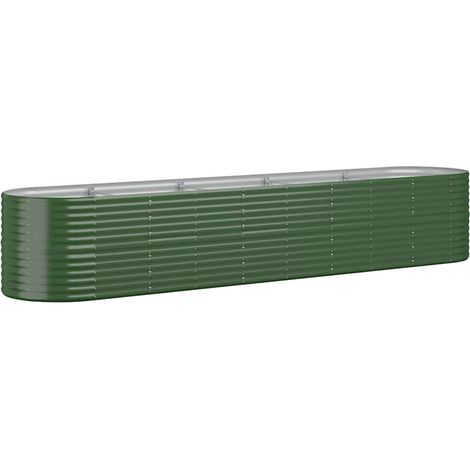 Maison Exclusive - Hochbeet Verzinkter Stahl 368x80x68 cm Grün (1/5)