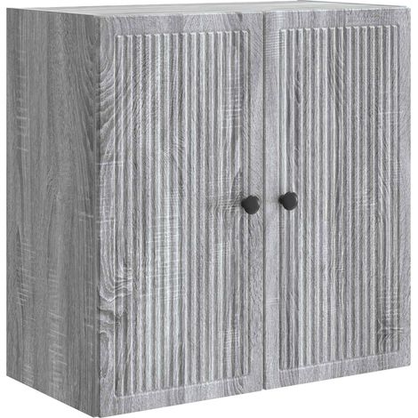 Wall-Mounted Cabinet Grey Sonoma 59 x 31 x 60 cm vidaXL