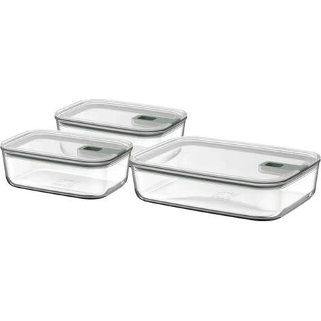 Accessorio cucina mepal easy clip 3 pezzi vetro Nordic Sage