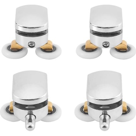 roulettes de porte de douche coulissantes de 23 mm (2 en haut et 2 en bas) (1/5)
