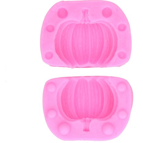 Moule en Silicone Alimentaire Citrouille, Forme Amusante pour Gâteaux, Glaces et Savons Artisanaux DIY (1/5)