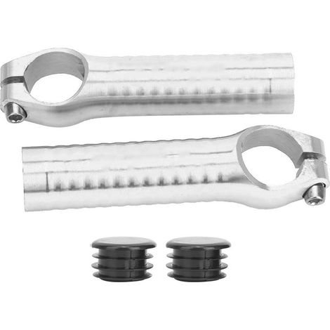 1 Paire de Bouchons de Guidon en Alliage d'Aluminium 7075 pour VTT et Vélo de Route, Argent (1/5)