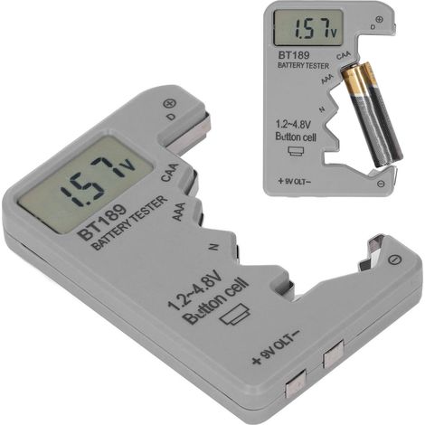 Ce testeur de piles/détecteur de piles rechargeables est utilisé pour tester les piles C/AA/AAA/D/N/9V/6F22 et les piles boutons 1,5V/3V. (1/5)