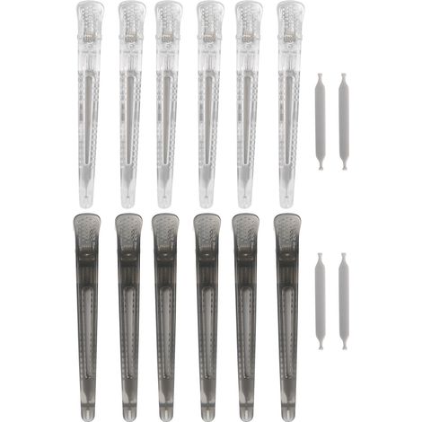 Outils de coiffure DIY, pinces à cheveux, pinces de séparation, produits pour permanente et coloration, pinces pour chignon, pinces à bec de canard à longue ouverture (1/5)