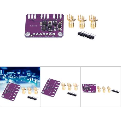 Générateur de Signal Si5351A 8KHz-160MHz, Module d'Horloge CJMCU-5351 pour Projets Électroniques (1/5)