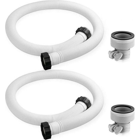 (2 pièces) pour raccords de pompe de filtre de tuyau de piscine Intex, adaptateur de tuyau de piscine Intex (1/4)
