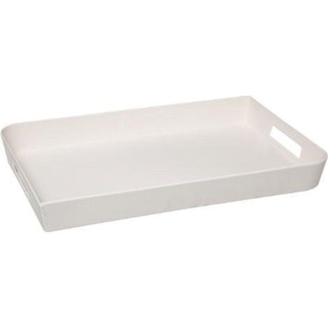 Five Simply Smart – Plateau de table en mélamine crème 30x45cm – Rectangulaire pour service boissons et collations – Poids léger 0,59kg