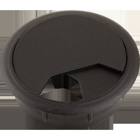 Passe câble plastique dia.60 couleur gris clair