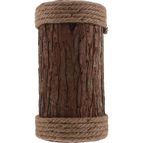 Souche Arbre Artificielle Petite avec Écorce Centre de Table Souche de Bois Support Décoratif Rustique pour Mariages Fêtes Western et Autres Événements (1/5)