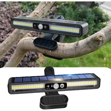 Lampe pour l'extérieur lumière blanche,1 pièce, lumière de clôture solaire solaire à 36led, à mouvement clipsable 6000K, 3 modes d'éclairage, étanche (1/5)
