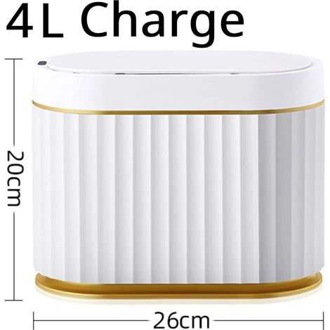 Poubelle parfumée (4 L rechargeable) pour salle de bain, bureau, extérieur, mini poubelle intelligente (1/5)