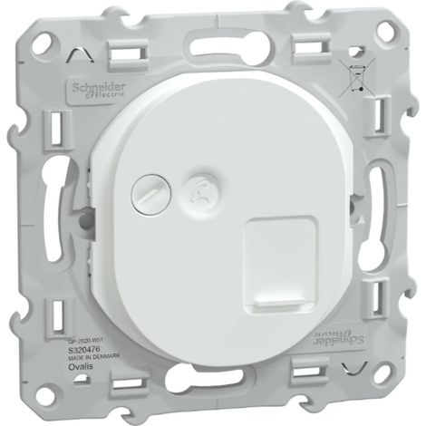 SCHNEIDER ELECTRIC Prise rj45 à assembler Ovalis, SCHNEIDER ELECTRIC, blanc (1/5)