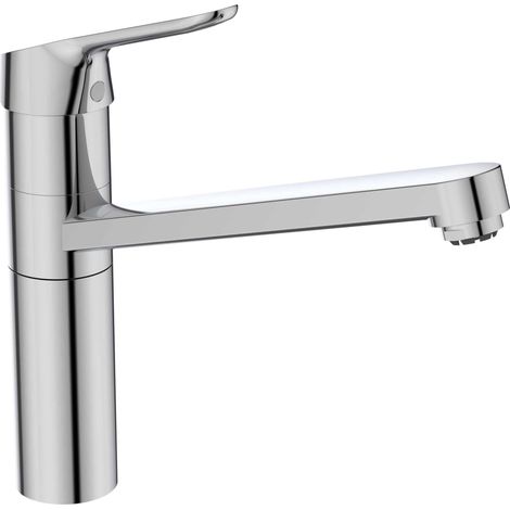 Ideal Standard - Ceraflex, Miscelatore cucina monocomando a bocca alta, Da appoggio orientabile, Cromato (1/4)