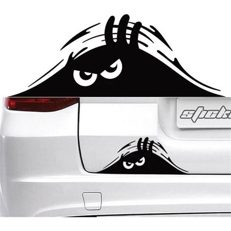 3D-animiertes 3D-Drohne-Voyeur-Monster-Wut-Design, 19 x 7,5 cm, Auto-Vinyl (1/5)
