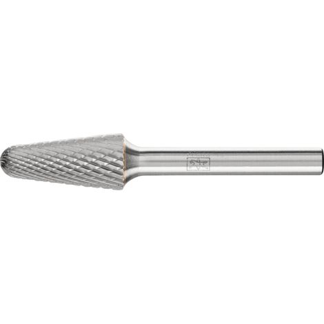 PFERD TOOLS Hartmetall Frässtift Rundkegel KEL Ø 12x25 mm Schaft-Ø 6 mm Z4 universal mittel fein (1/5)