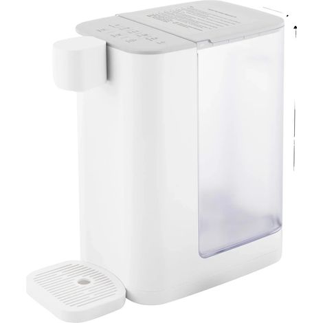 Dispensador de agua caliente, capacidad de 3 litros, ajuste instantáneo de temperatura, color blanco. (1/2)
