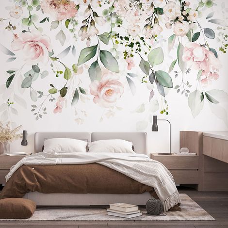 Papier peint panoramique - Fleurs - 130 cm x 85 cm (1/4)