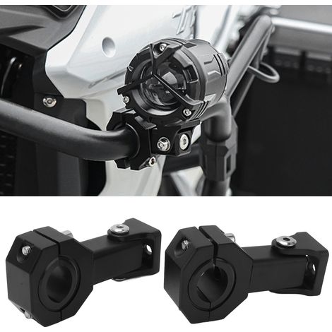 Une paire de supports de montage réglables pour projecteurs LED entièrement en aluminium, adaptés aux motos, quads tout-terrain, SSV, etc. (1/5)