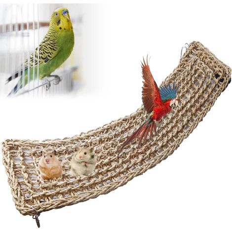 85 x 18 cm - Tapis en jonc de mer pour oiseaux, perruches, accessoires pour perruches, hamsters, cochons d'Inde (1/5)