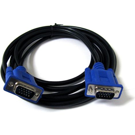 CABLE VGA ORDENADOR / MONITOR / TFT / PROYECTOR 3 METROS - VGA MACHO A MACHO (1/2)