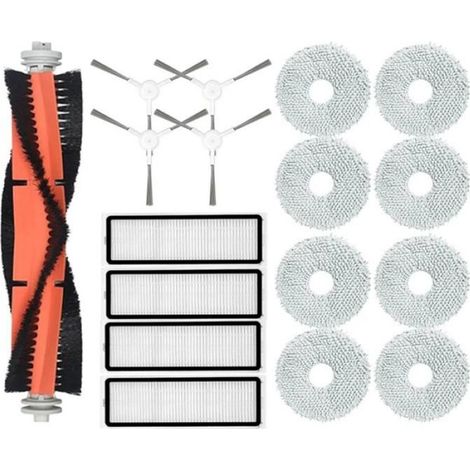 Accessoires Pour Robot Aspirateur - Brosse Principale - Filtre Hepa - Serpillière - Brosse Latérale - Lot De Rechange (1/4)