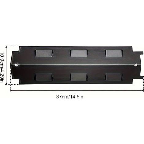 2 Pièces Plaque Chauffante Pour Gril à Gaz En Acier Inoxydable Barbecue Pièces, grille de protection pour brûleurs à barre Flavorizer (1/4)